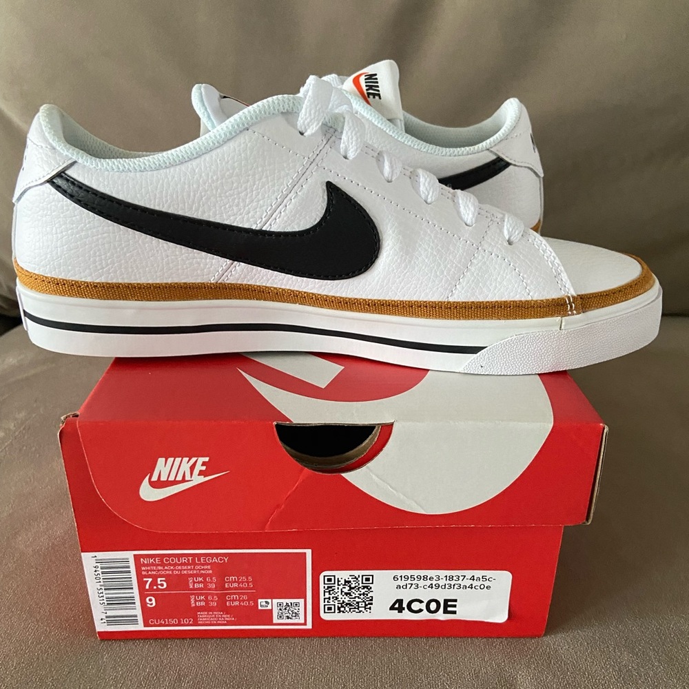 NIB NIKE Court Legacy tennis shoes size 9 womens/7.5 mens